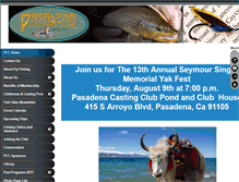 Tablet Screenshot of pasadenacastingclub.org